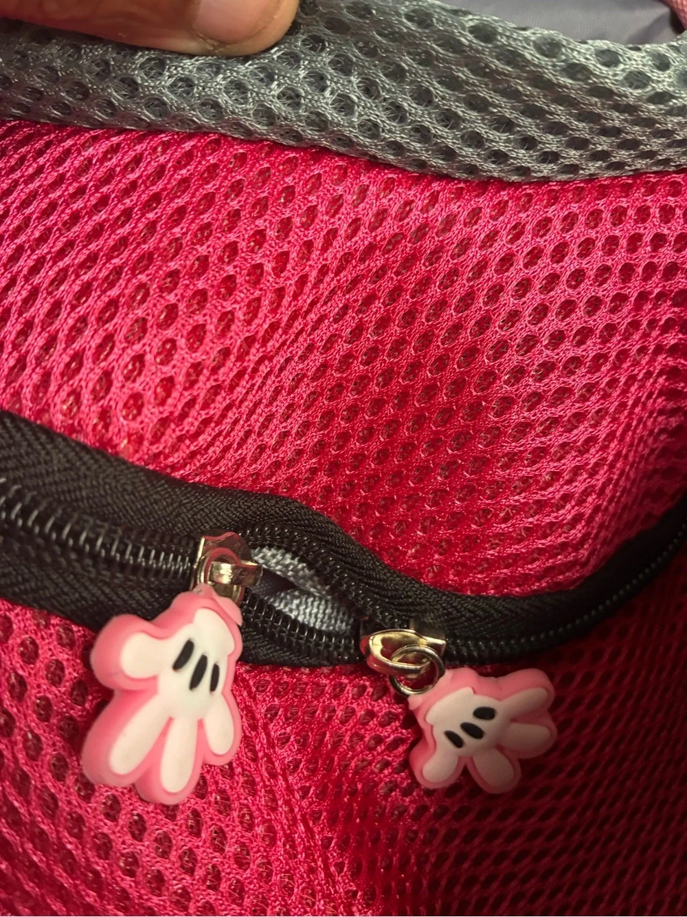 Sporto Pink and Gray Breathable Pet Carrier Backpack